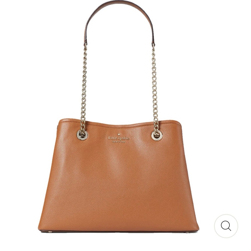 Kate Spade Jordyn Large Chain Handle Tote in Warm Gingerbread (holds 13” laptop)